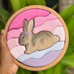 Spring Bunny Wooden Puzzle