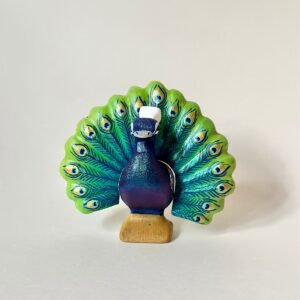 Fantail Peacock Wooden Toy