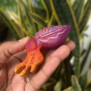 Handcrafted Wooden Squid Toy
