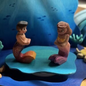 Wooden Standing Child Mermaid - Handcrafted wooden toy