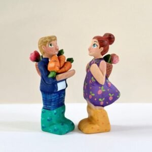 Spring Buddies Boy/ Girl Wooden toy with basket