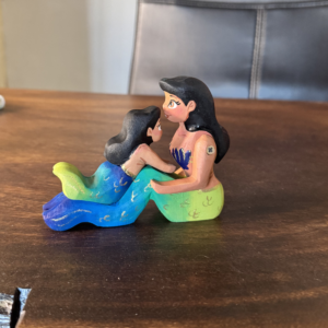Mama with movable arms & Baby Mermaid Set