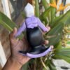 3D carved wooden sea witch figure handcrafted